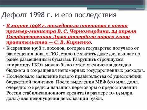 Российский дефолт в августе 1998-го: исторический контекст